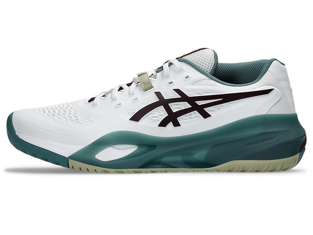 GEL-RESOLUTION X (HARDCOURT) WIDE - White/Dark Aubergine